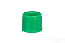 Крышки к пробиркам 13 мм, цвет зеленый