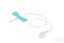 Игла-бабочка (23Gх3/4" 19 см, голубая, 0,6х19 мм)