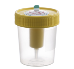 Система вакуумного забора мочи Vacuette с принадлежностями: контейнеры различной конфигурации (100 мл, со встроенным держателем, с градуировкой, для сбора мочи, крышка желтая, стерильный)