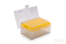 Наконечники одноразовые стерильные для микропипеточных дозаторов, MAXIPENSE (с пониженной адгезией), в штативе объемом 200 мкл, градуированные