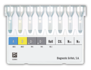 Карты для определения группы крови по системам АВО и Rh (DVI- и DVI+) DG Gel ABO/Rh (2D)