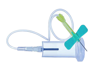 Игла-бабочка с присоединенным луер-адаптером с защитой от укола иглой и держателем Improsafe (Blood collection set with pre-attached holder Improsafe), вариант исполнения: 0,6 мм х 19 мм (23G*3/4"), длина трубки 18 см