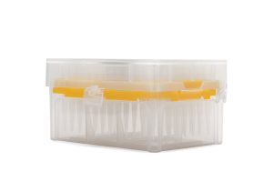 Наконечники одноразовые стерильные для микропипеточных дозаторов, с фильтром, в штативе объемом 200 мкл, градуированные