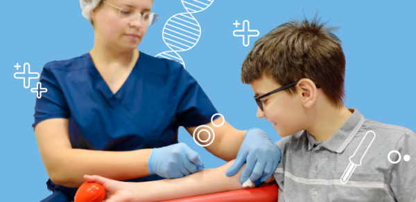 Чем отвлечь ребенка во время взятия крови?