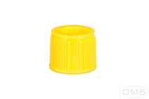 Крышки к пробиркам 13 мм, цвет желтый