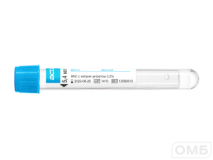 Пробирки вакуумные «Acti-Fine®» для забора венозной крови с натрия цитратом 3,2%: размер 13х100 мм., объём: 5,4 мл