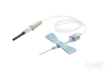 Игла-бабочка с луэр-адаптером ("SAFETY" 23Gх3/4" 30 см, голубая, 0,6х19 мм)