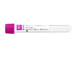 Пробирки вакуумные «Acti-Fine®» для забора венозной крови с K2ЭДТА и разделительным гелем: размер 13х100 мм., объём 6,0 мл.