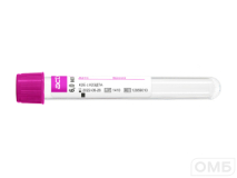 Пробирки вакуумные «Acti-Fine®» для забора венозной крови с K2ЭДТА и разделительным гелем: размер 13х100 мм., объём 6,0 мл.