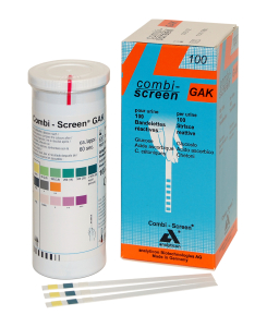 Тест-полоски для определения трех параметров: Combi-Screen GAK (для анализа мочи)