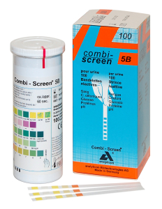 Тест-полоски для определения шести параметров Combi-Screen 6S (5В) (для визуальной оценки)