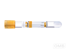 Пробирки вакуумные для взятия крови Improvacuter с активатором свертывания и гелем (материал колбы: пластик ) (вид 293640): размер: 13*100 мм; объем вакуума: 6 мл